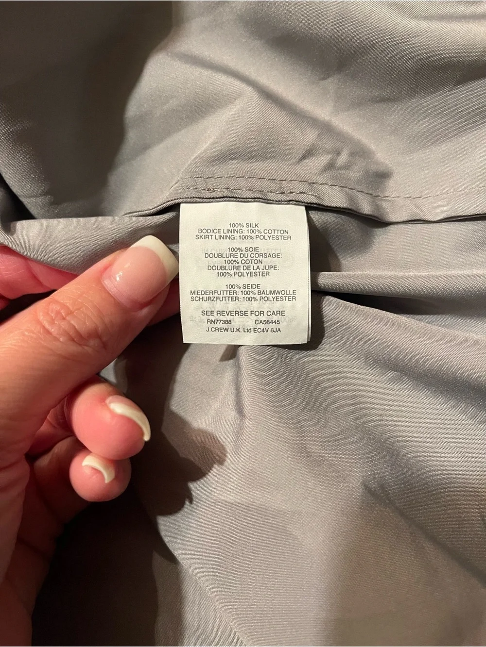 NWT J.Crew Marbella Strapless Silk Chiffon Cocktail Dress Size 16